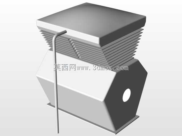 带动画的双缸空压机