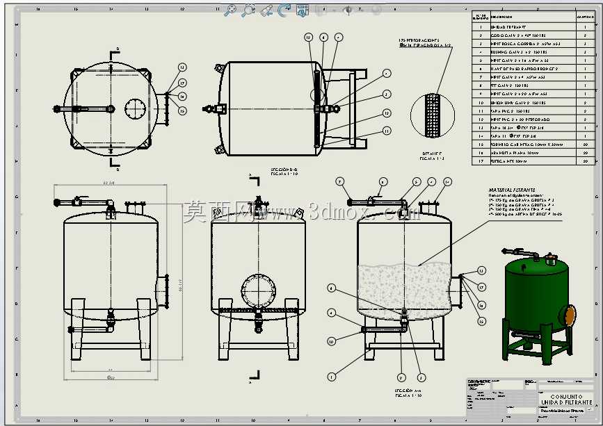 Tanque Filtro Eliminador de Lodos(除泥池污泥)
