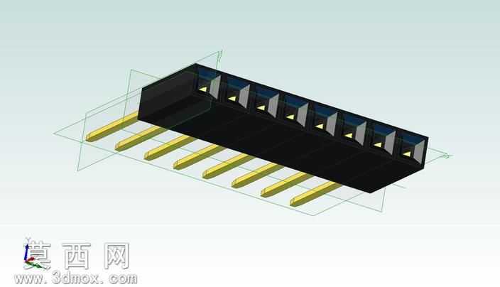PCB头8x18.5mm可堆叠插座