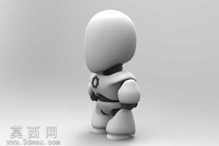 李尔争吵者机器人小雕像