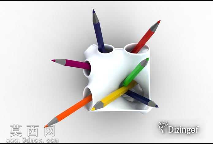最小的表面铅笔持有人-数学艺术由@Dizingof