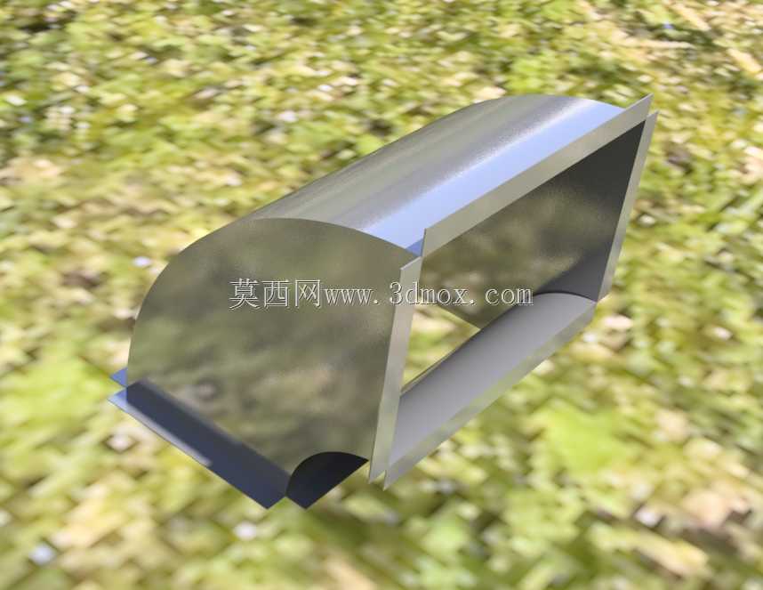 矩形管道90*弯头的参数化模型。