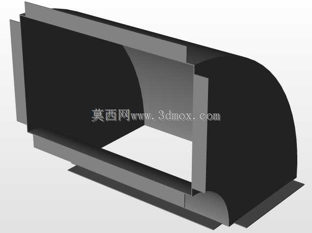 矩形管道90*弯头的参数化模型。