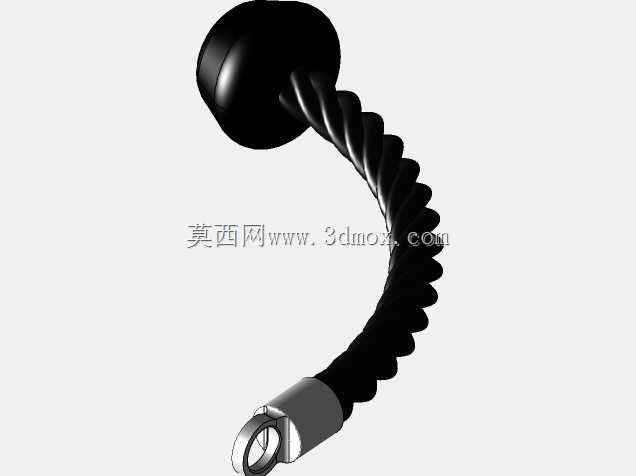 单三头肌下压绳,橡胶端15“长