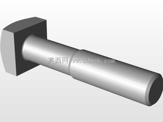 零件解决方案中创建的方头螺栓