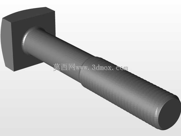 零件解决方案中创建的方头螺栓