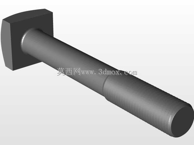 零件解决方案中创建的方头螺栓