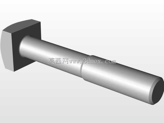 零件解决方案中创建的方头螺栓