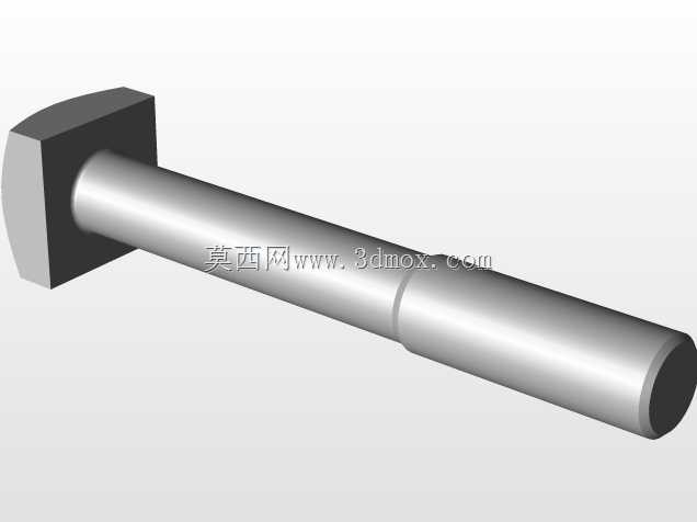 零件解决方案中创建的方头螺栓