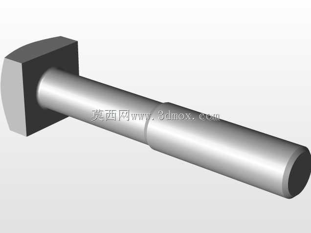 零件解决方案中创建的方头螺栓
