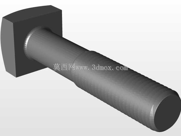 零件解决方案中创建的方头螺栓
