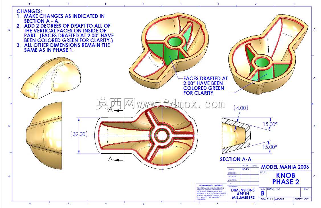 SOLIDWORKS世界的实践:2006年模型狂热。