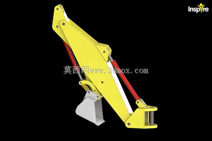 Brazo Retroexcavador(Universidad Cesar Vallejo)SolidWorks基于事件的运动分析。
