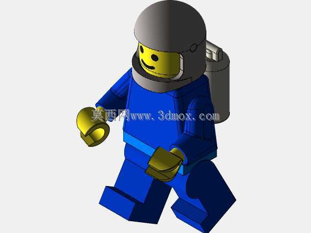 月球上的Playmobil宇航员。