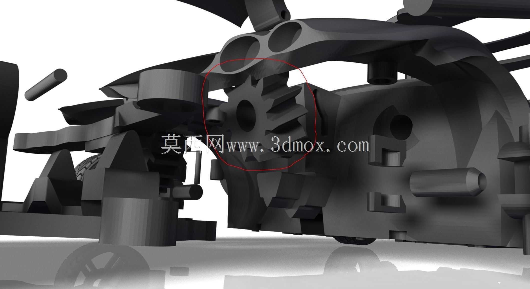 广南卫-3D可打印模型车