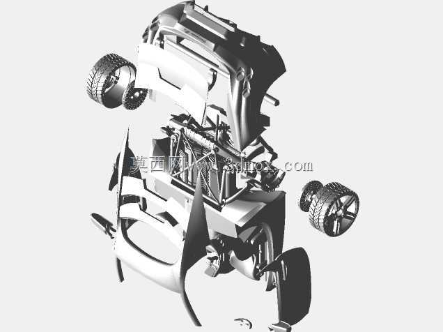 广南卫-3D可打印模型车