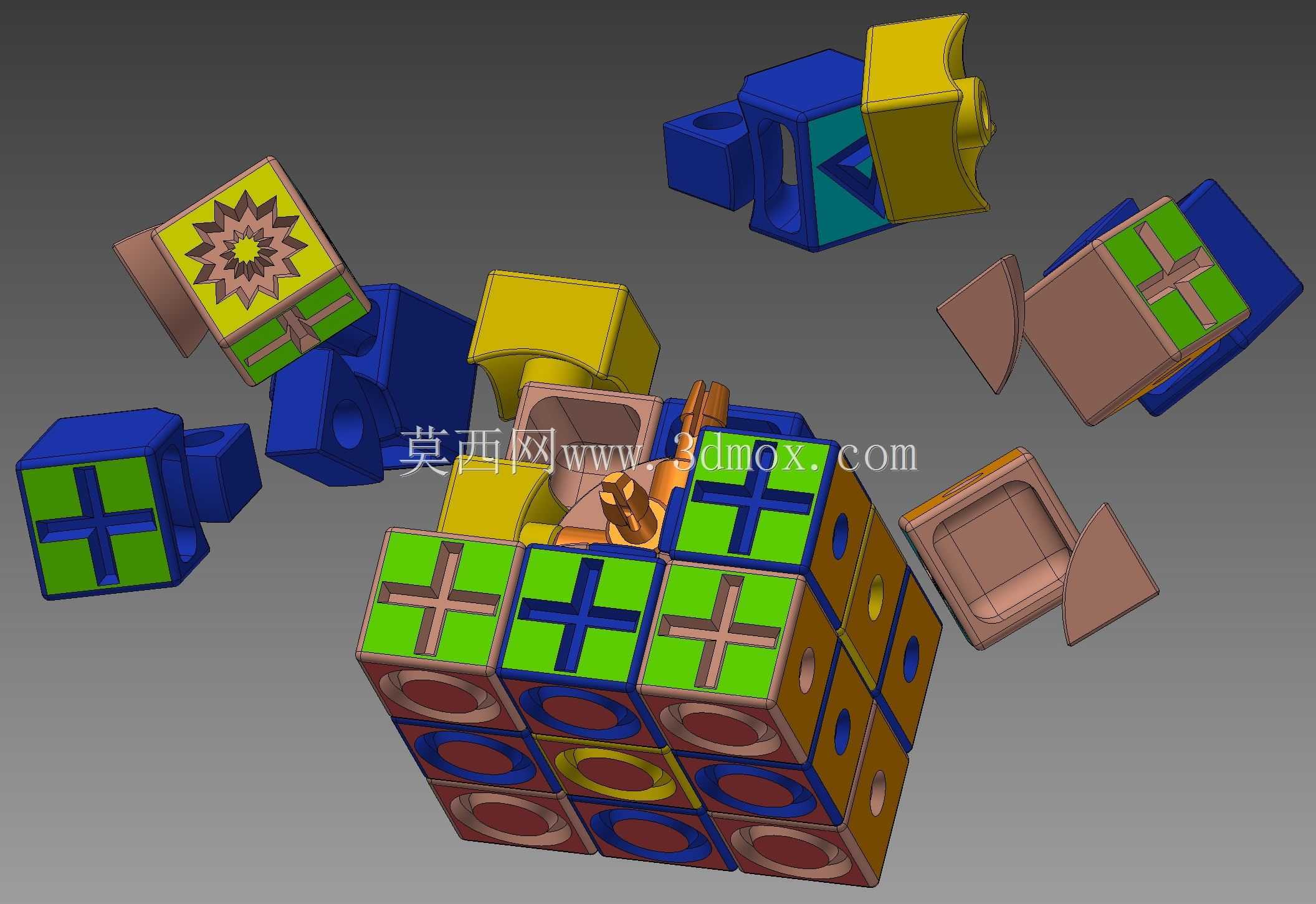 Magic cube、braz、Autodesk Inventor\u0026 Fusion 2013