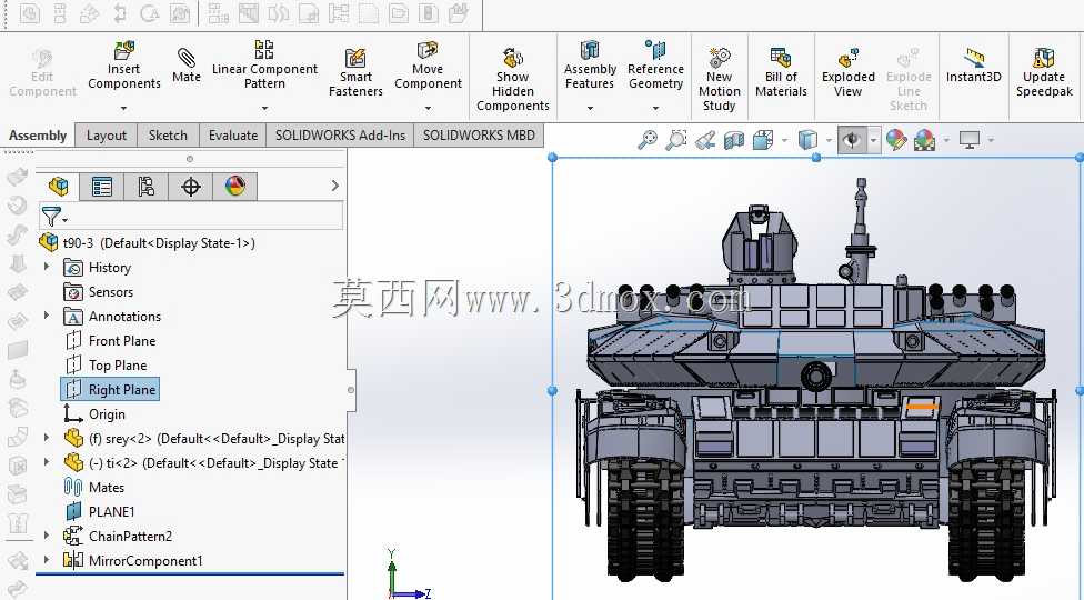 t90ms���޵�solidworksģ��