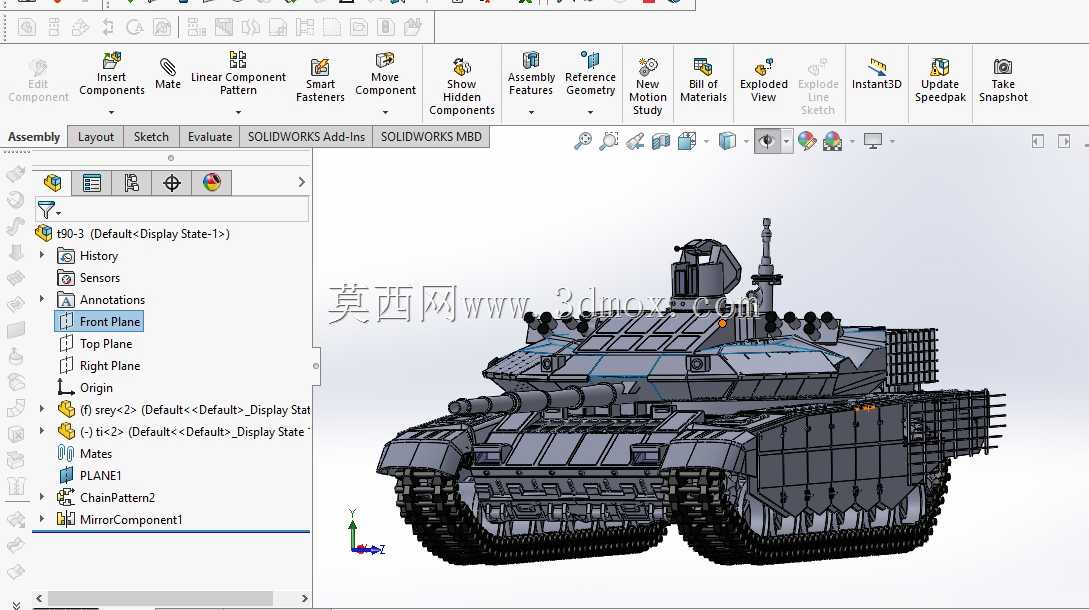 t90ms���޵�solidworksģ��