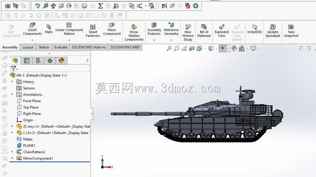 t90ms���޵�solidworksģ��