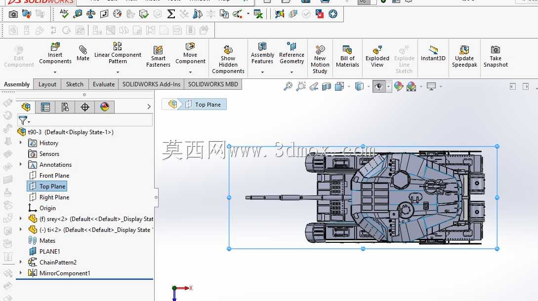 t90ms���޵�solidworksģ��