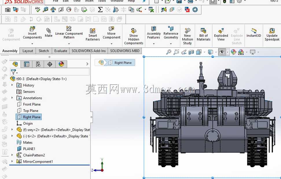 t90ms���޵�solidworksģ��