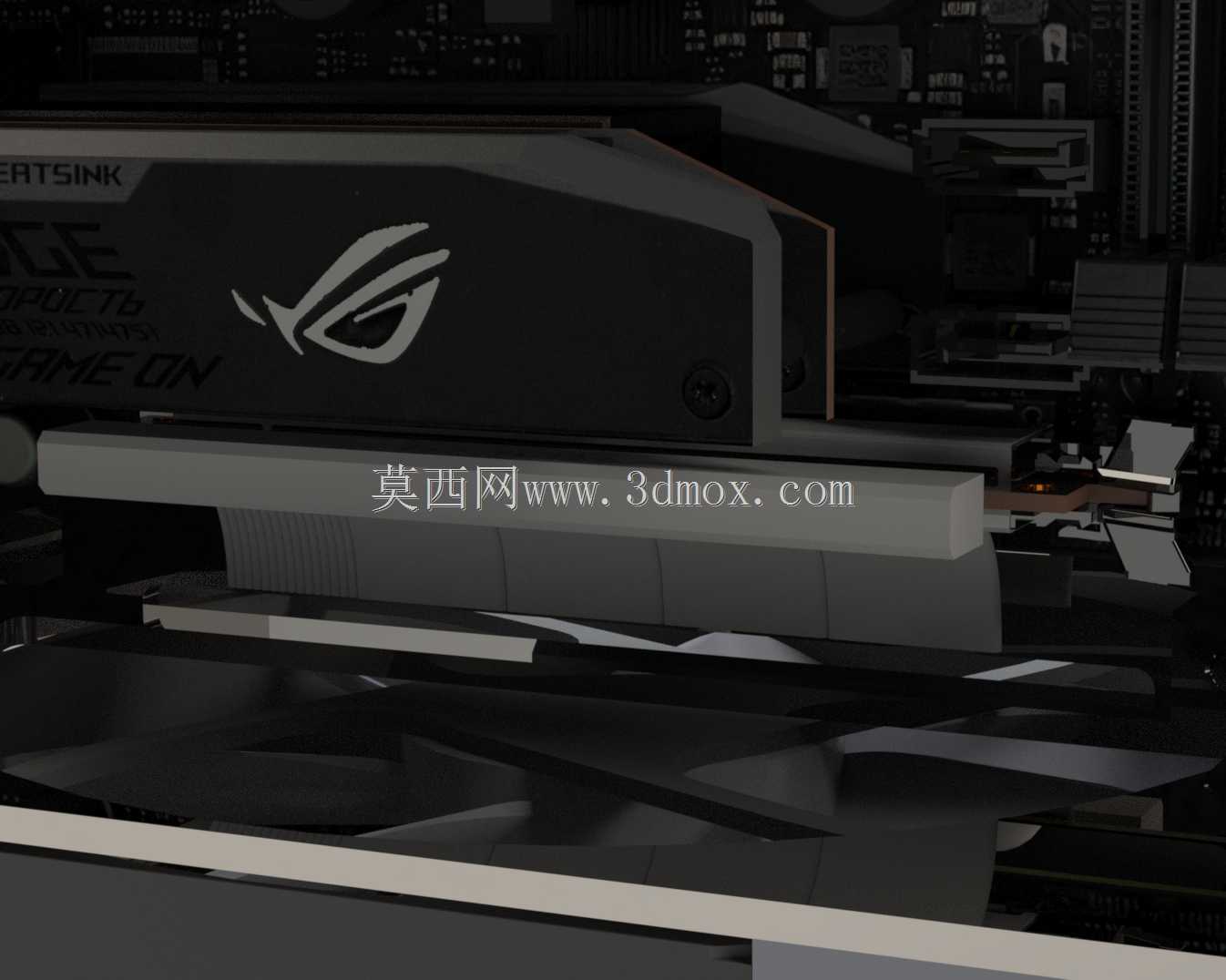 将PCIE 4.0提升板电缆与支架连接起来。
