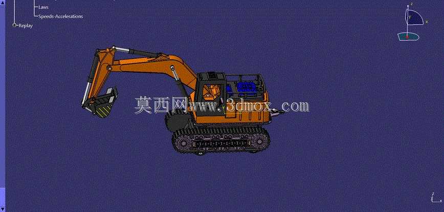 挖掘机玩具模型