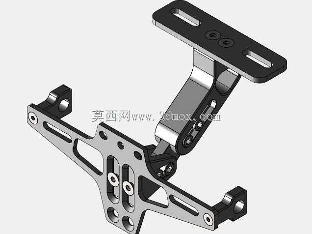 摩托车或eBike后牌照和信号灯支架