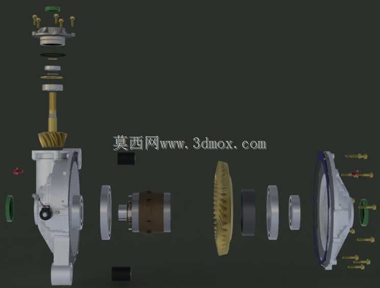 John Deere Gator 825i自动接合前差速器轮毂总成