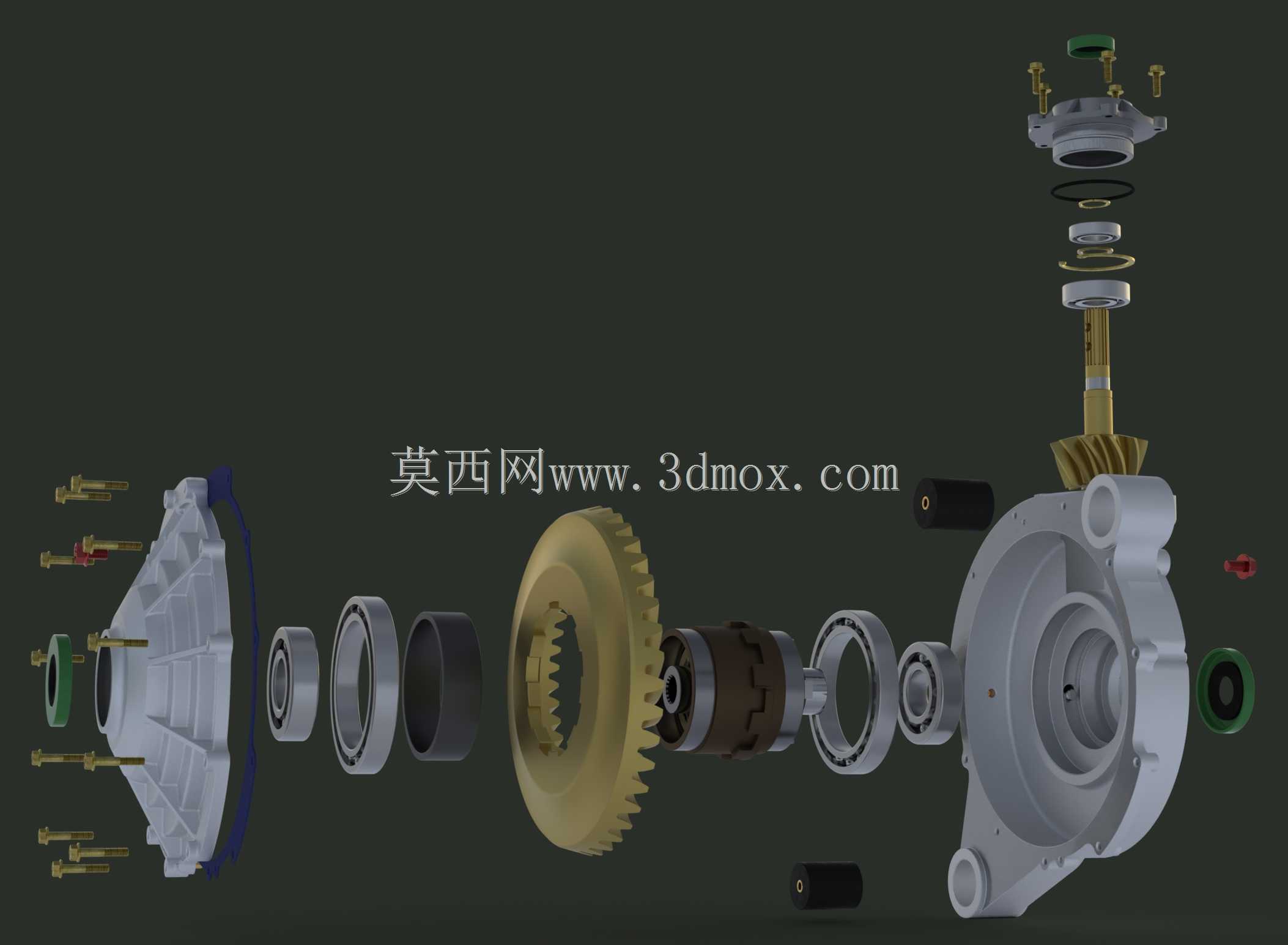 John Deere Gator 825i自动接合前差速器轮毂总成
