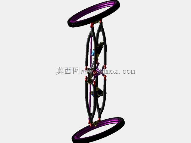 U型自行车设计横卧倾斜悬挂Step-04