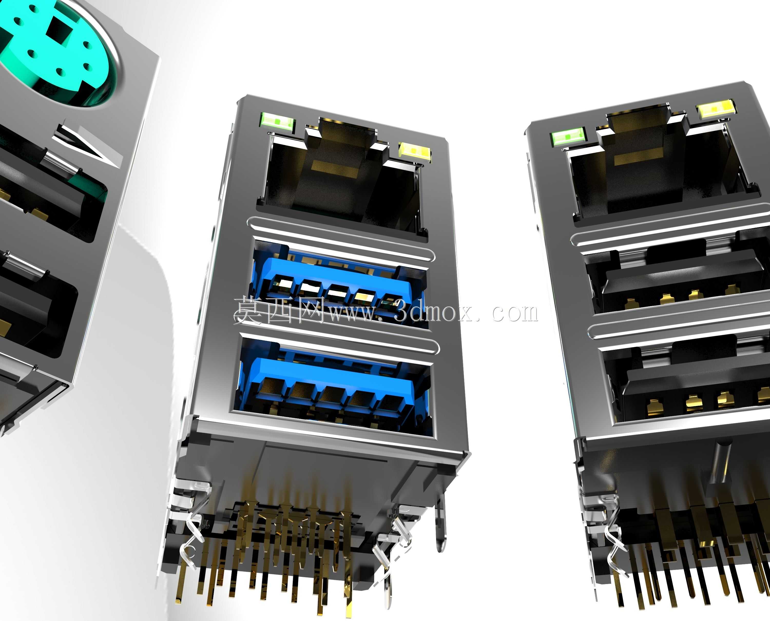 带PS2/LAN的双USB2.0/USB3.0
