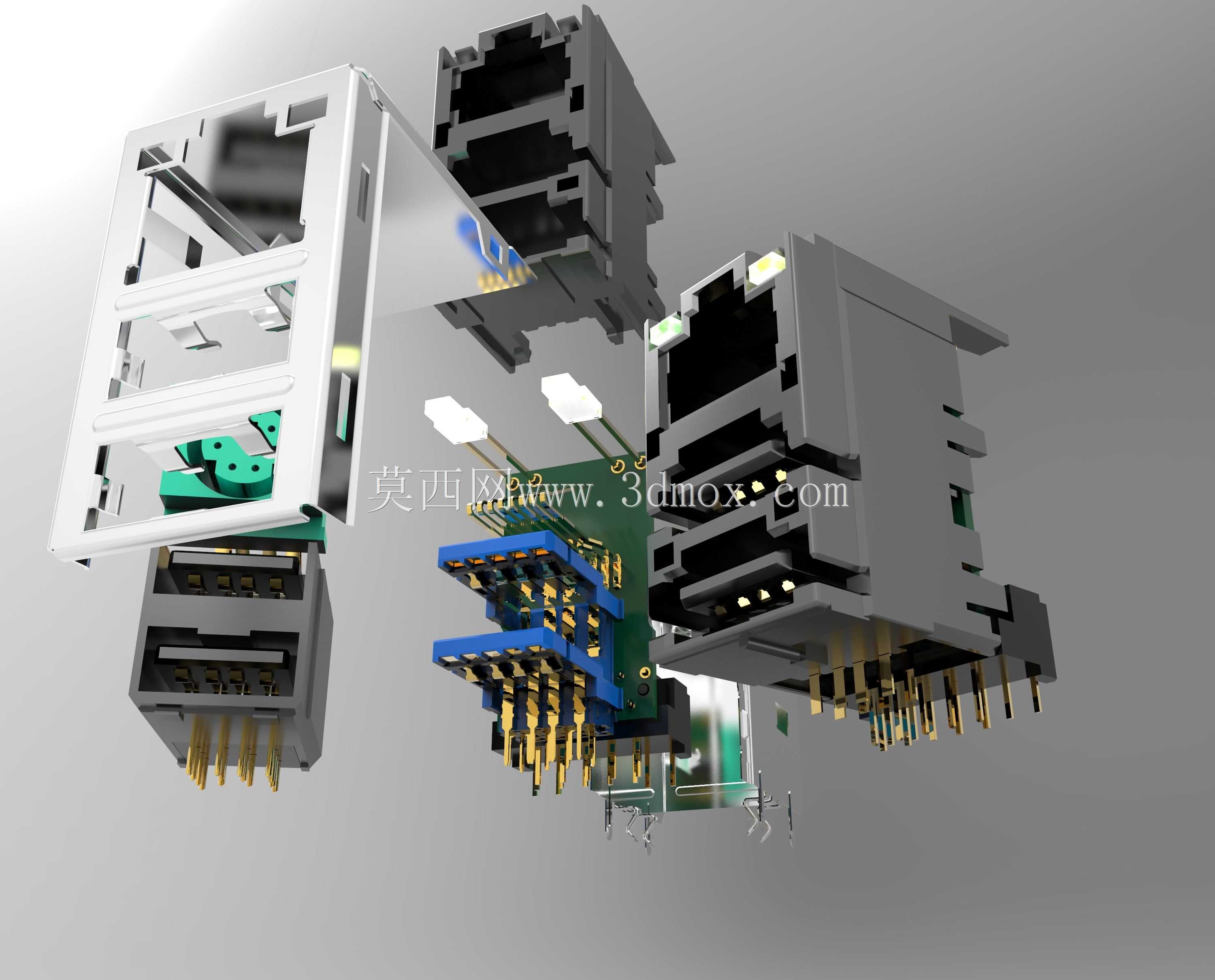 带PS2/LAN的双USB2.0/USB3.0