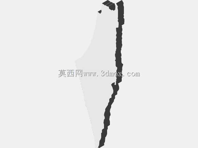 巴勒斯坦地图\u0026 3D打印机钥匙链