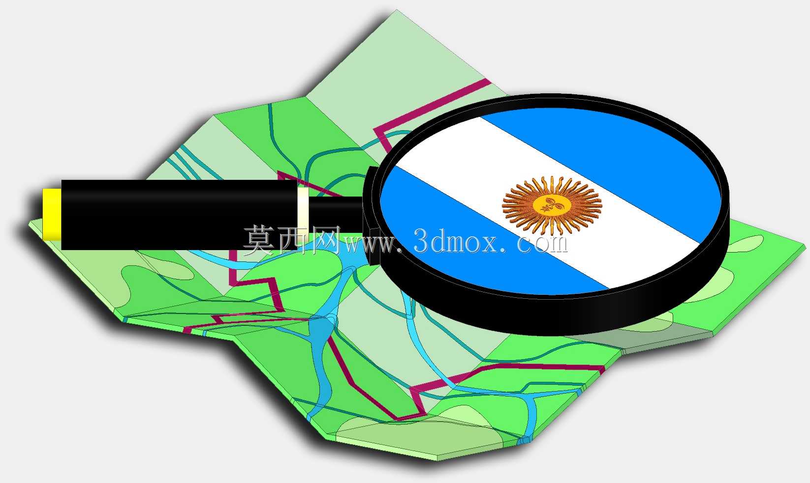 Logo 3D OpenStreetMap阿根廷