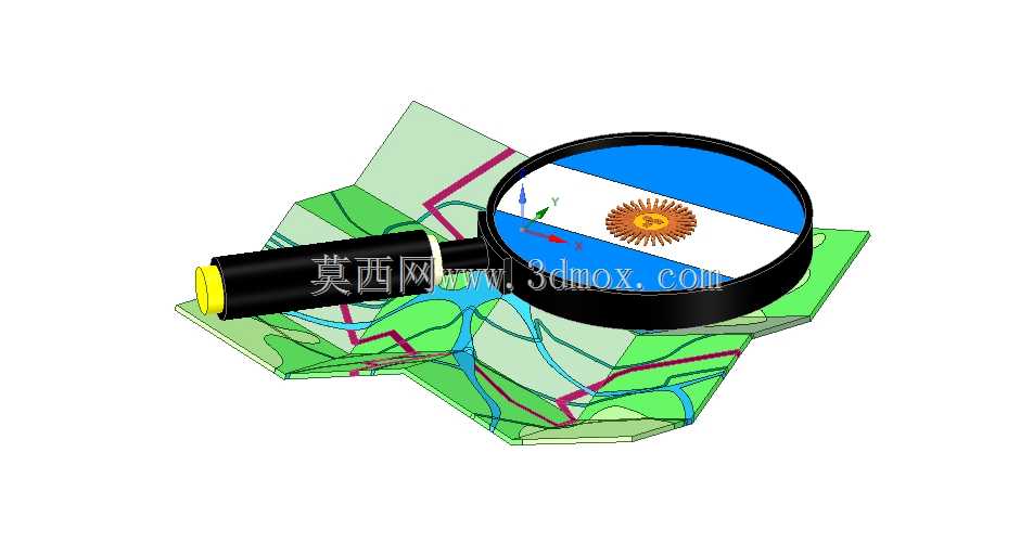 Logo 3D OpenStreetMap阿根廷