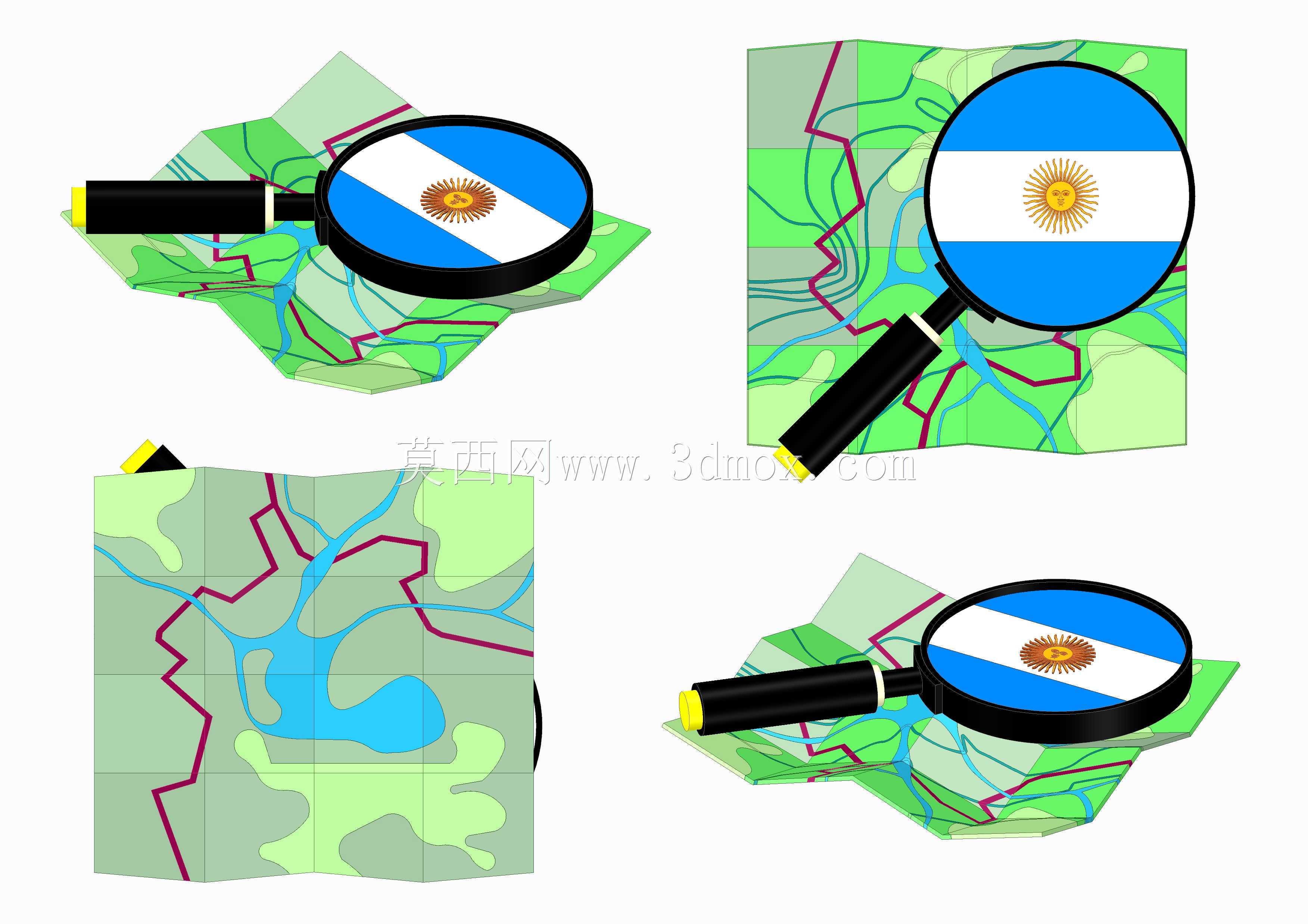 Logo 3D OpenStreetMap阿根廷