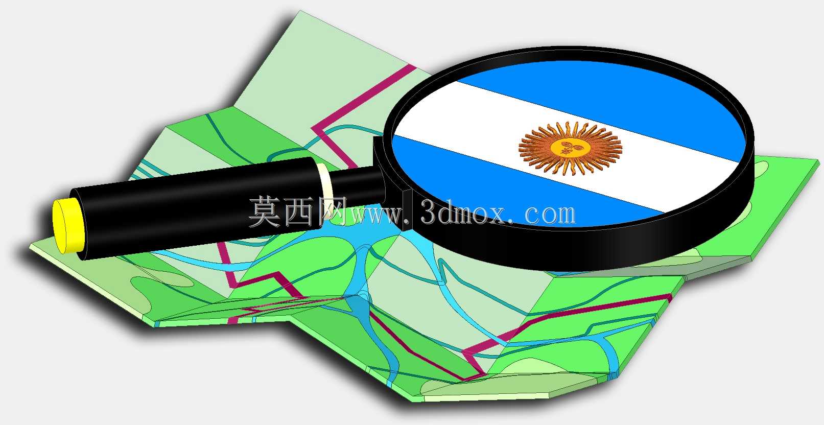 Logo 3D OpenStreetMap阿根廷