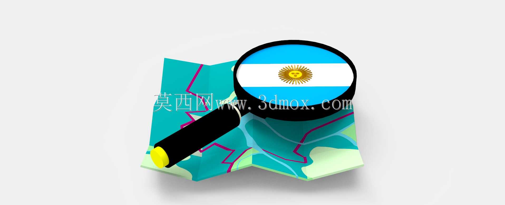 Logo 3D OpenStreetMap阿根廷