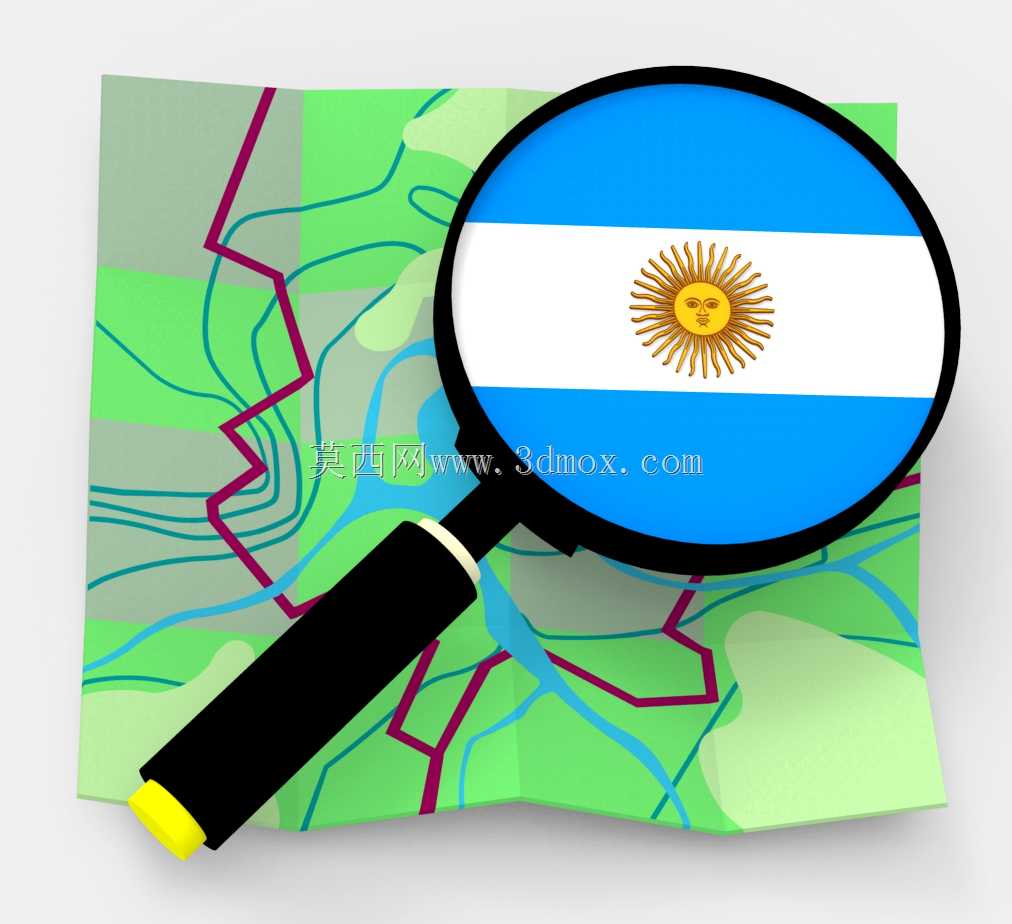 Logo 3D OpenStreetMap阿根廷