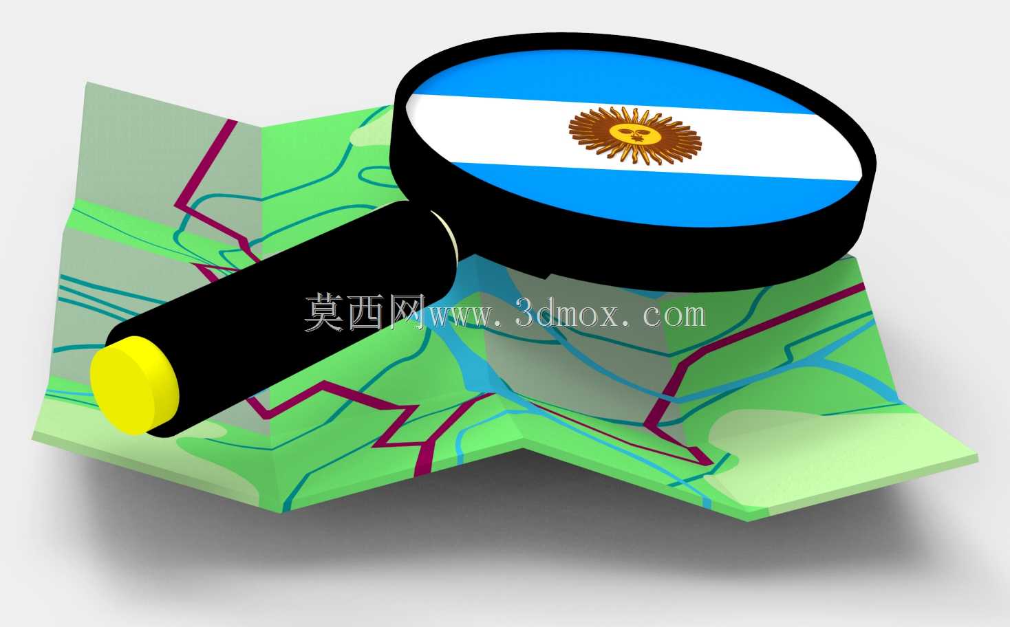 Logo 3D OpenStreetMap阿根廷