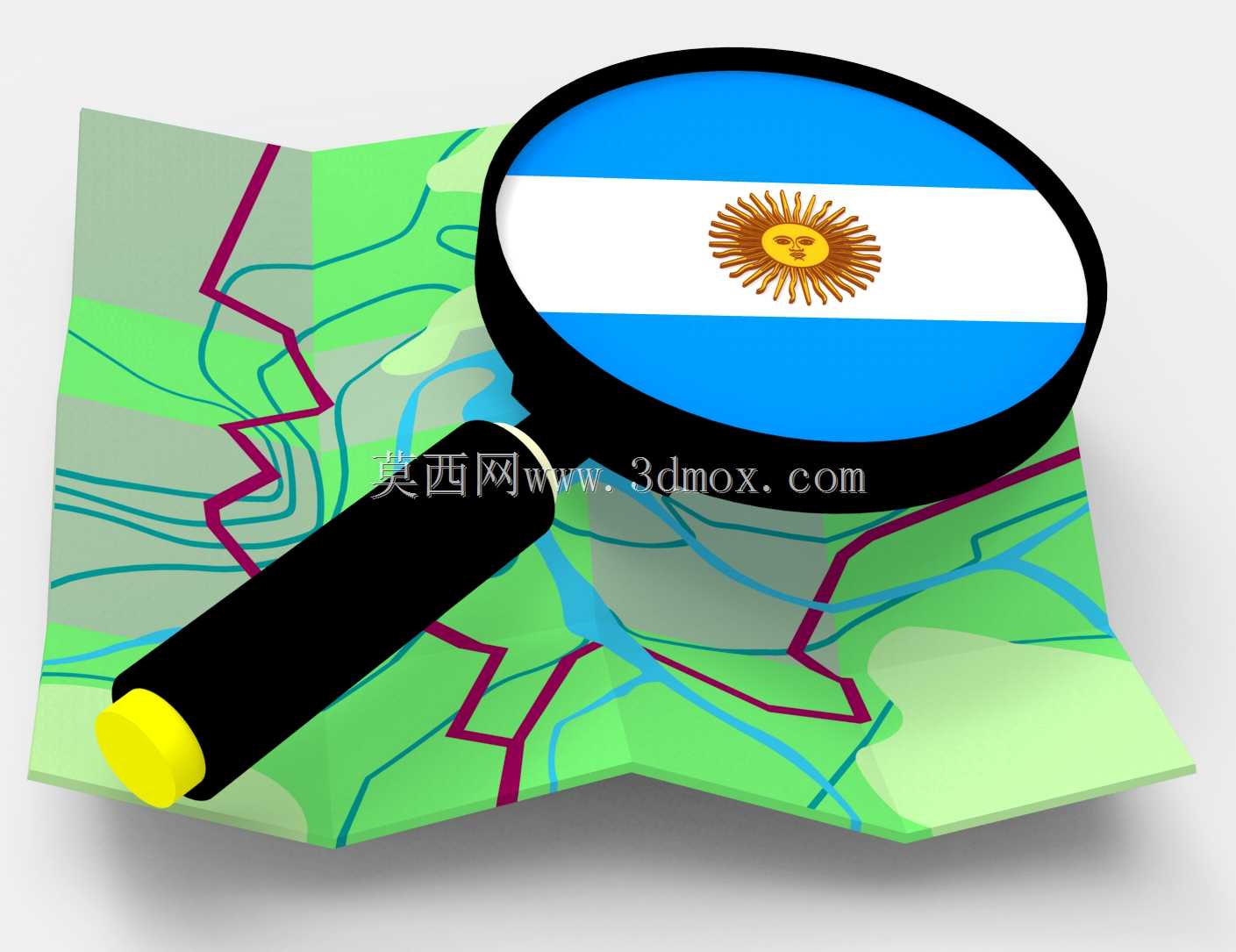 Logo 3D OpenStreetMap阿根廷