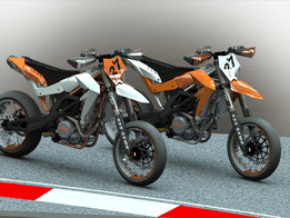 ����Aprilia SXV550��KTM 525�������Ħ�г���Ŀ������Ⱦ��