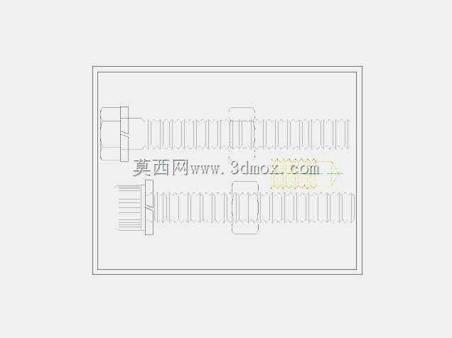 2D螺栓、螺钉\u0026垫圈,带Lisp文件