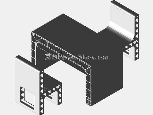 未来派剖面型桌椅