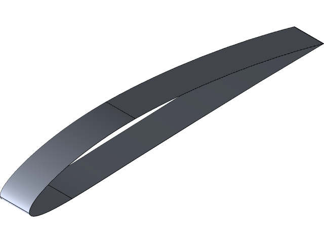 要求:Naca 4412翼型,具有4个分割表面