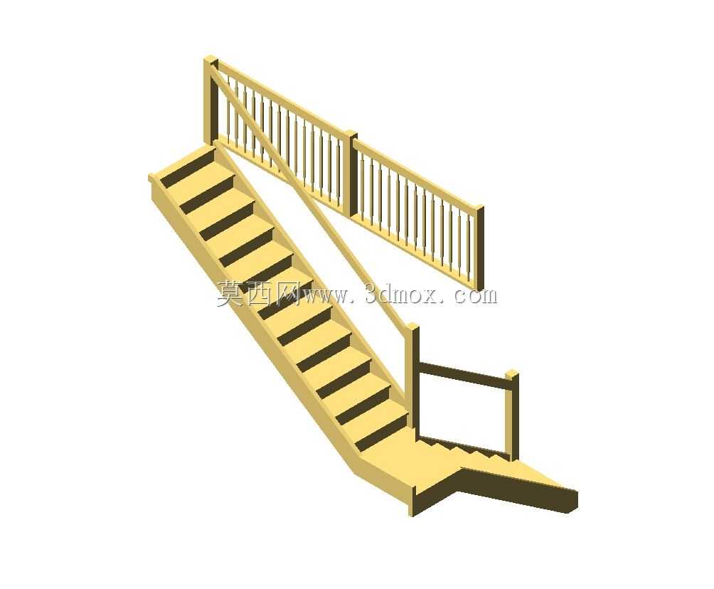 Escalera con meseta partida