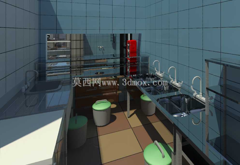 用三个容器洗浴