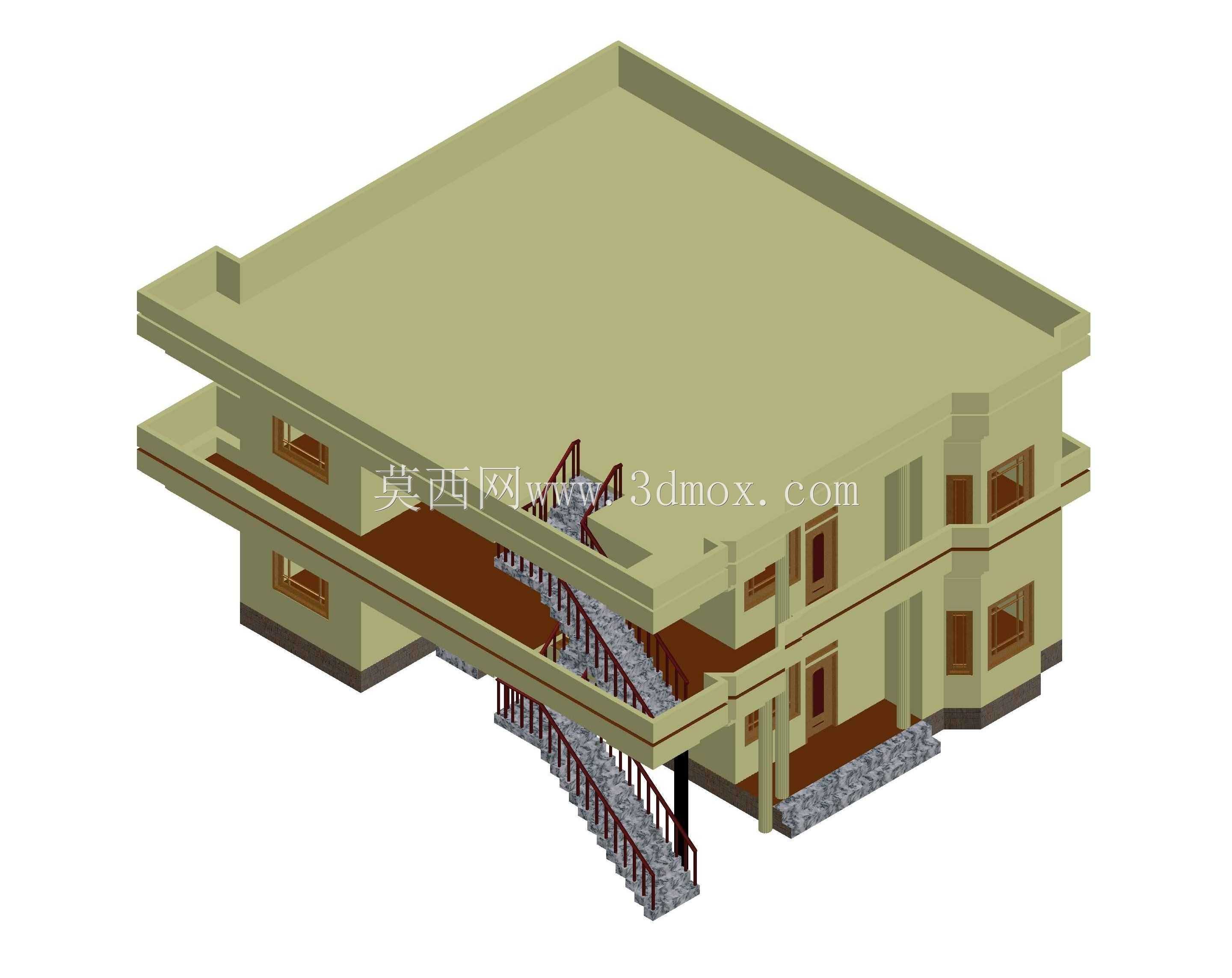 AutoCAD 2013中的3D Banglow